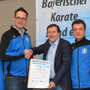 Zertifikatübergabe im Rahmen der Bayerischen Meisterschaft 2016 in Ingolstadt